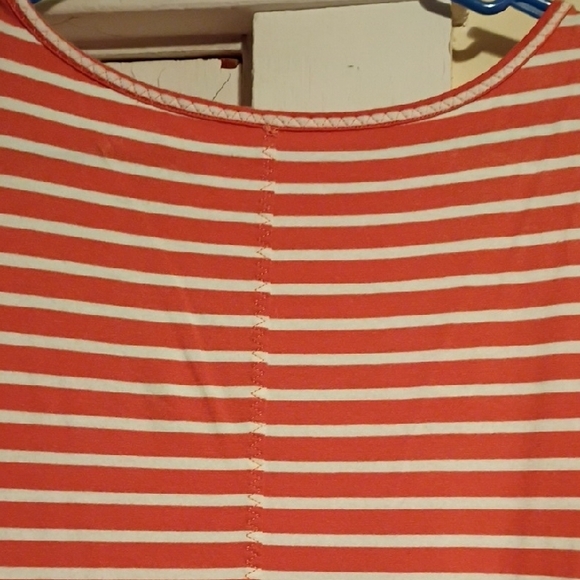 Toad&Co Red Striped Midi Dress - Picture 8 of 9
